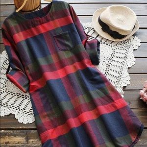 Lady leisure plaid dress